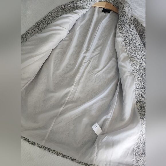 Express Textured Cream Teddy Coat Wool Blend - Picture 9 of 9